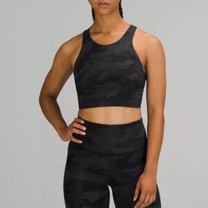 Lululemon Wunder Train Longline Bra * Heritage 365 Camo Deep Coal Multi